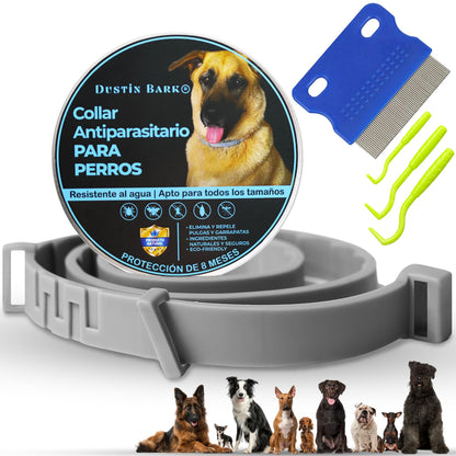 Collar Antiparasitario antipulgas y garrapatas para Perros