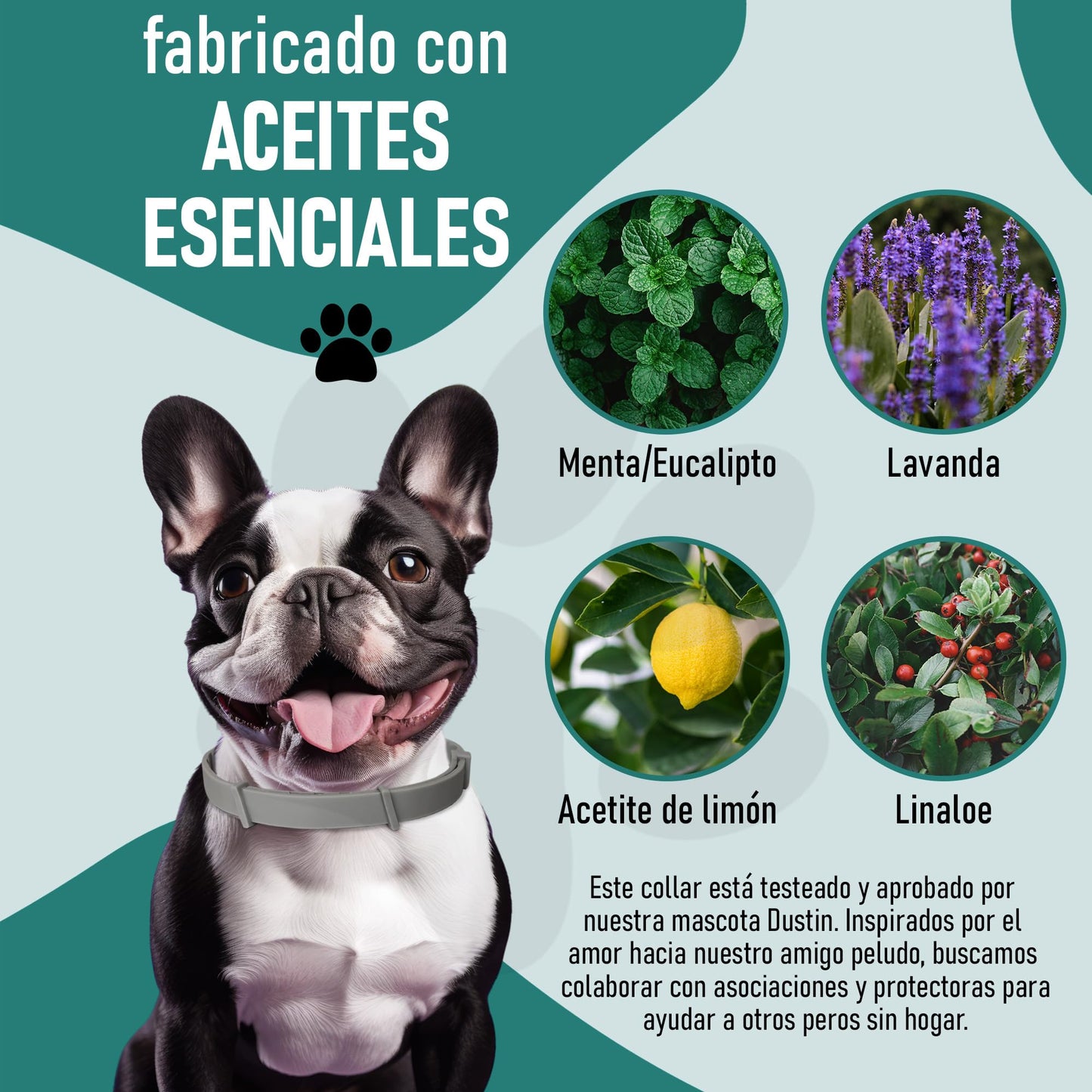 Collar Antiparasitario antipulgas y garrapatas para Perros